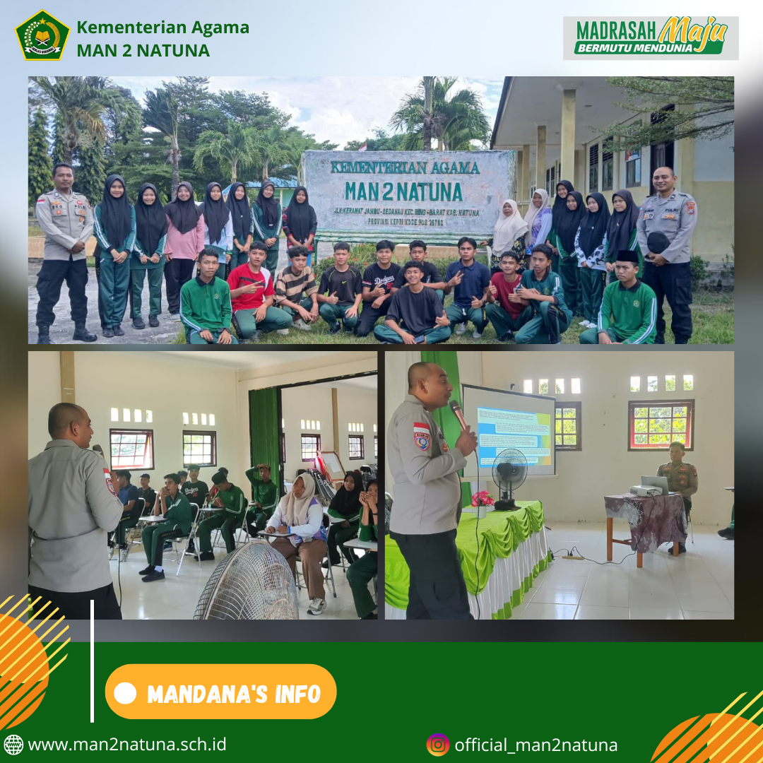 Polres Natuna Sosialisasikan Bahaya Narkoba di MAN 2 Natuna, Siswa Diajak Waspada